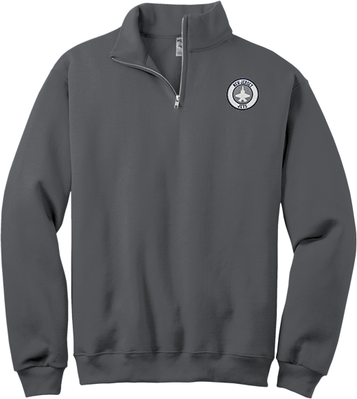 NJ Jets NuBlend 1/4-Zip Cadet Collar Sweatshirt