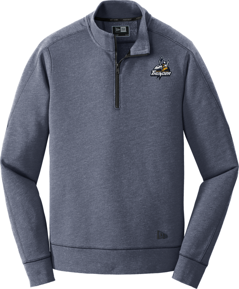 Mon Valley Thunder New Era Tri-Blend Fleece 1/4-Zip Pullover