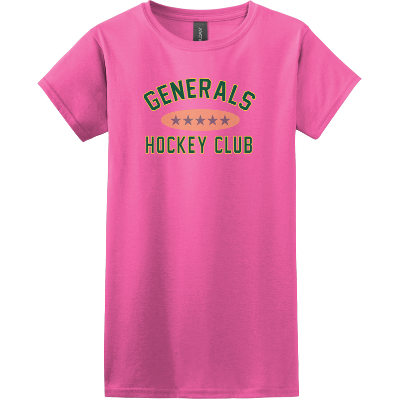 Red Bank Generals Softstyle Ladies' T-Shirt