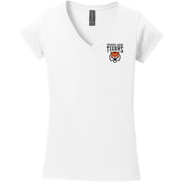 Princeton Jr. Tigers Softstyle Ladies Fit V-Neck T-Shirt