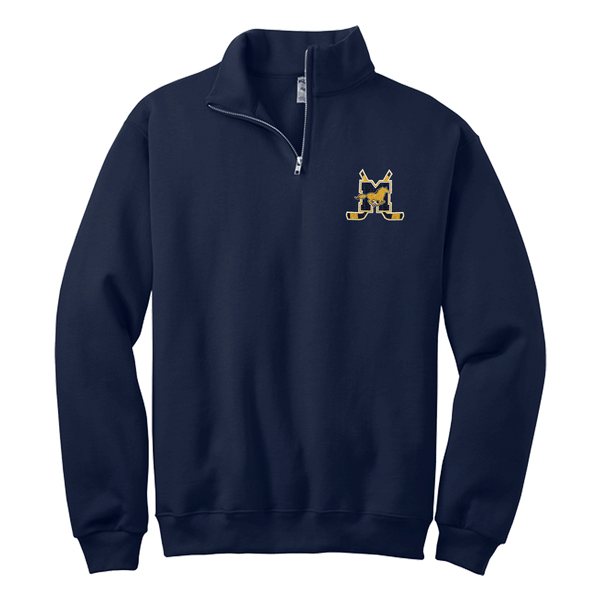 Marlboro Hockey NuBlend 1/4-Zip Cadet Collar Sweatshirt