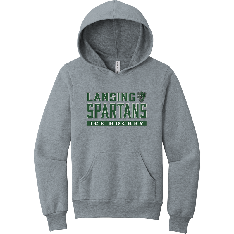 Lansing Spartans Youth Sponge Fleece Pullover Hoodie