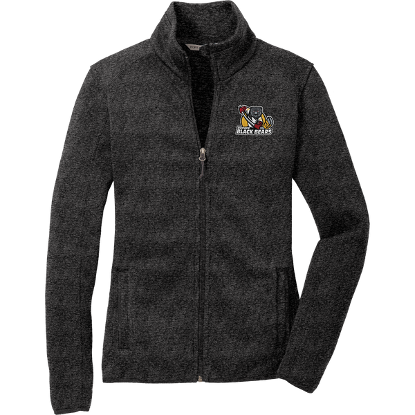 Dupage Black Bears Ladies Sweater Fleece Jacket