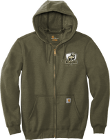 HVM Bulldogs Carhartt Midweight Hooded Zip-Front Sweatshirt