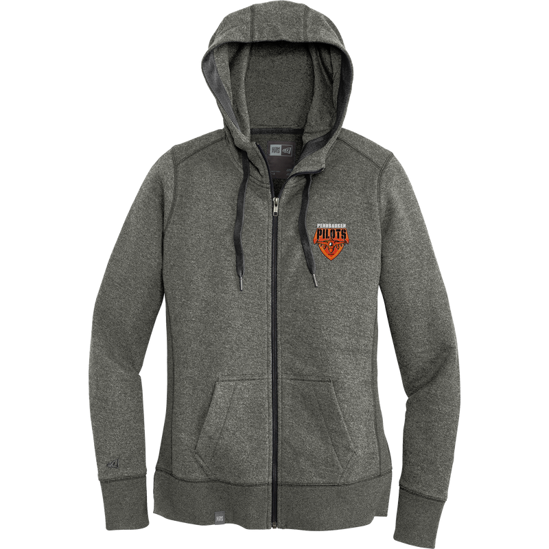 Pennsauken Pilots New Era Ladies French Terry Full-Zip Hoodie