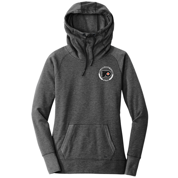 Philadelphia Flyers Elite New Era Ladies Tri-Blend Fleece Pullover Hoodie