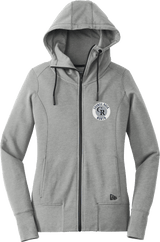 Council Rock North New Era Ladies Tri-Blend Fleece Full-Zip Hoodie