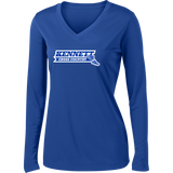 Kennett Track Ladies Long Sleeve PosiCharge Competitor V-Neck Tee