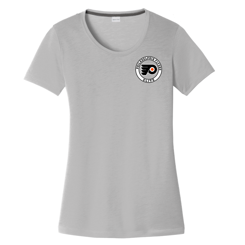 Philadelphia Flyers Elite Ladies PosiCharge Competitor Cotton Touch Scoop Neck Tee