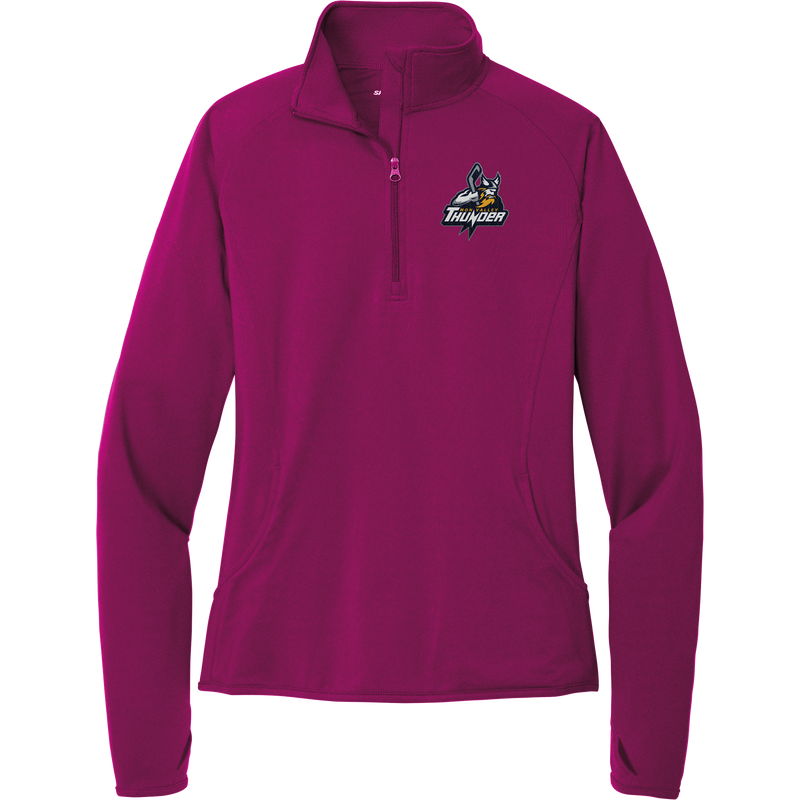 Mon Valley Thunder Ladies Sport-Wick Stretch 1/4-Zip Pullover