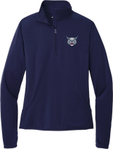 CT Bobcats Ladies Sport-Wick Stretch 1/4-Zip Pullover