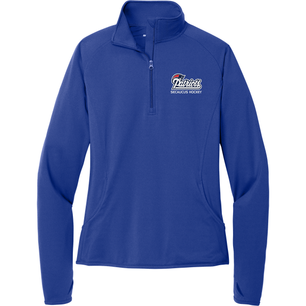 Secaucus Patriots Ladies Sport-Wick Stretch 1/4-Zip Pullover