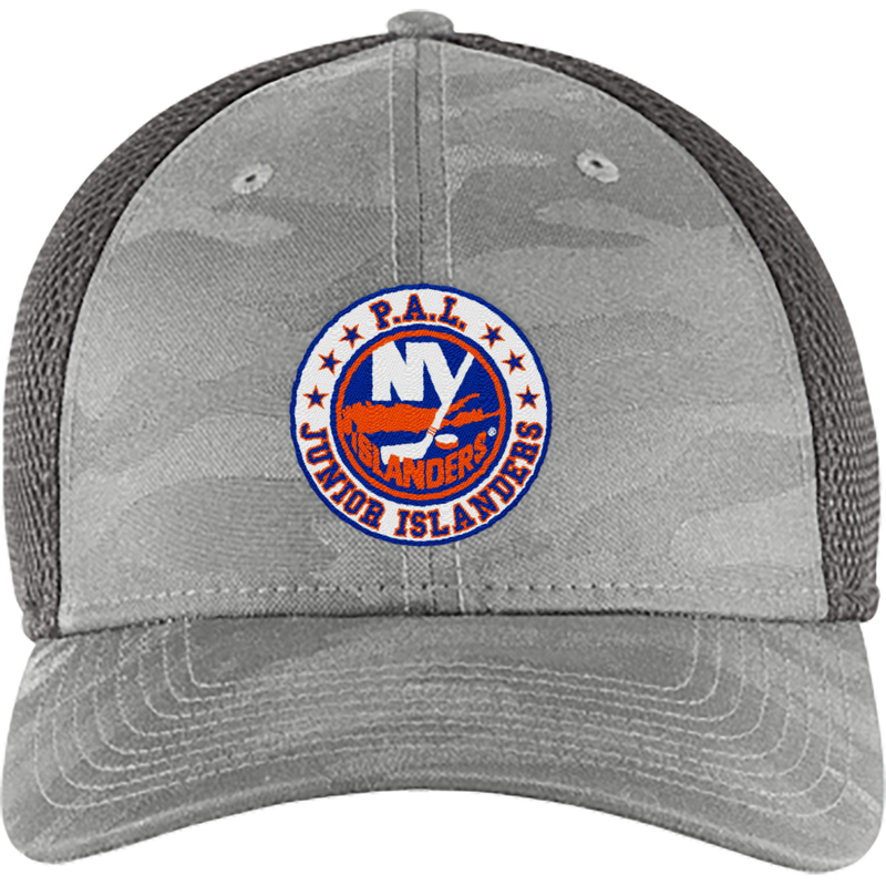 PAL Jr. Islanders New Era Tonal Camo Stretch Tech Mesh Cap