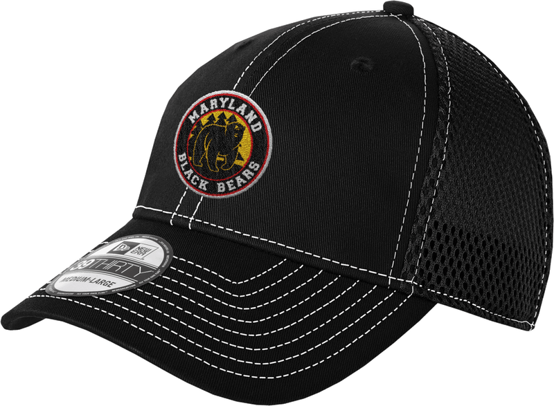 Maryland Black Bears New Era Stretch Mesh Contrast Stitch Cap