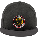 Maryland Black Bears New Era Shadow Heather Striped Flat Bill Snapback Cap