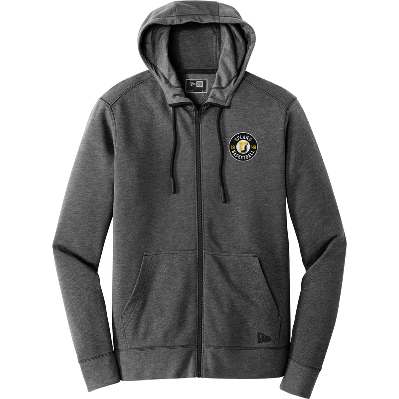 Upland Basketball New Era Tri-Blend Fleece Full-Zip Hoodie