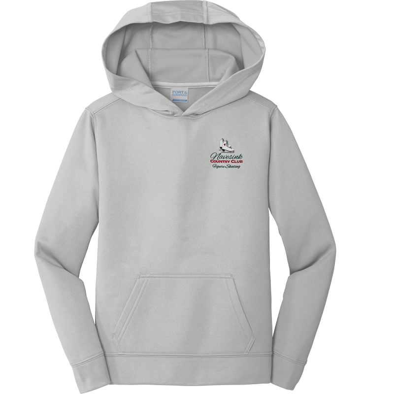 Navesink Figure Skating Youth Performance Fleece Pullover Hooded Sweatshirt