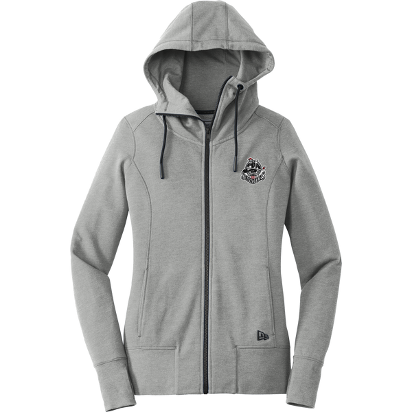 Grundy Senators New Era Ladies Tri-Blend Fleece Full-Zip Hoodie