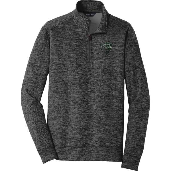 Lansing Senators PosiCharge Electric Heather Fleece 1/4-Zip Pullover