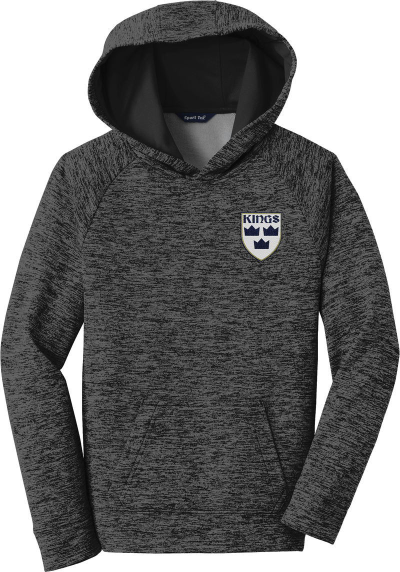 North Jersey Kings Youth PosiCharge Electric Heather Fleece Hooded Pullover