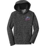 CT Wolfpack South Youth PosiCharge Electric Heather Fleece Hooded Pullover