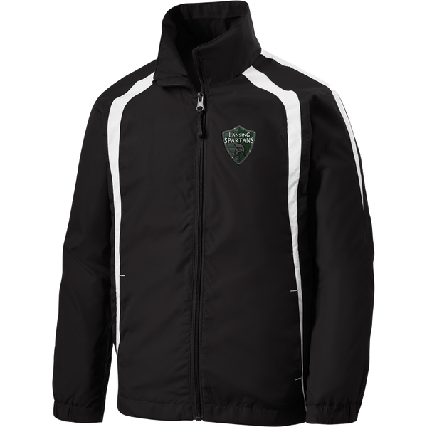 Lansing Spartans Youth Colorblock Raglan Jacket